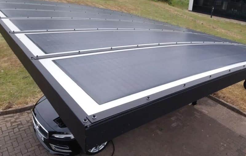 Solar car port charging station